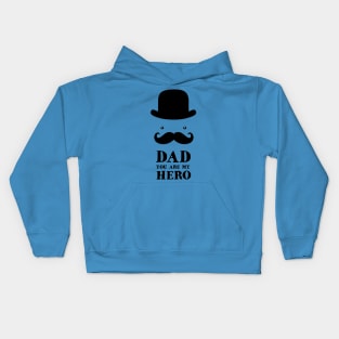 Dad Hero Hat Kids Hoodie